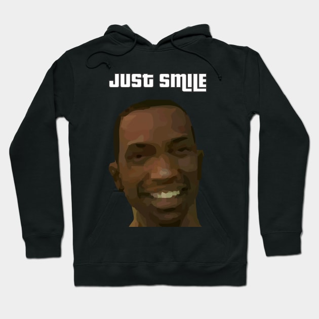 CJ Just Smile Hoodie by Vish artd